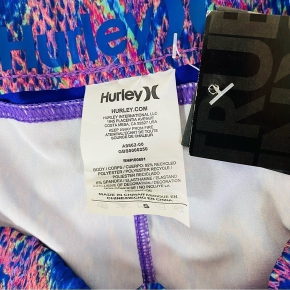Hurley Phantom Python Print Hot Shorts Swim Bottoms Size S - Picture 5 of 6